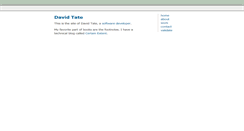 Desktop Screenshot of davidtate.org